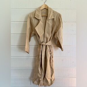 Jesse Kamm Linen Trench - Never Worn